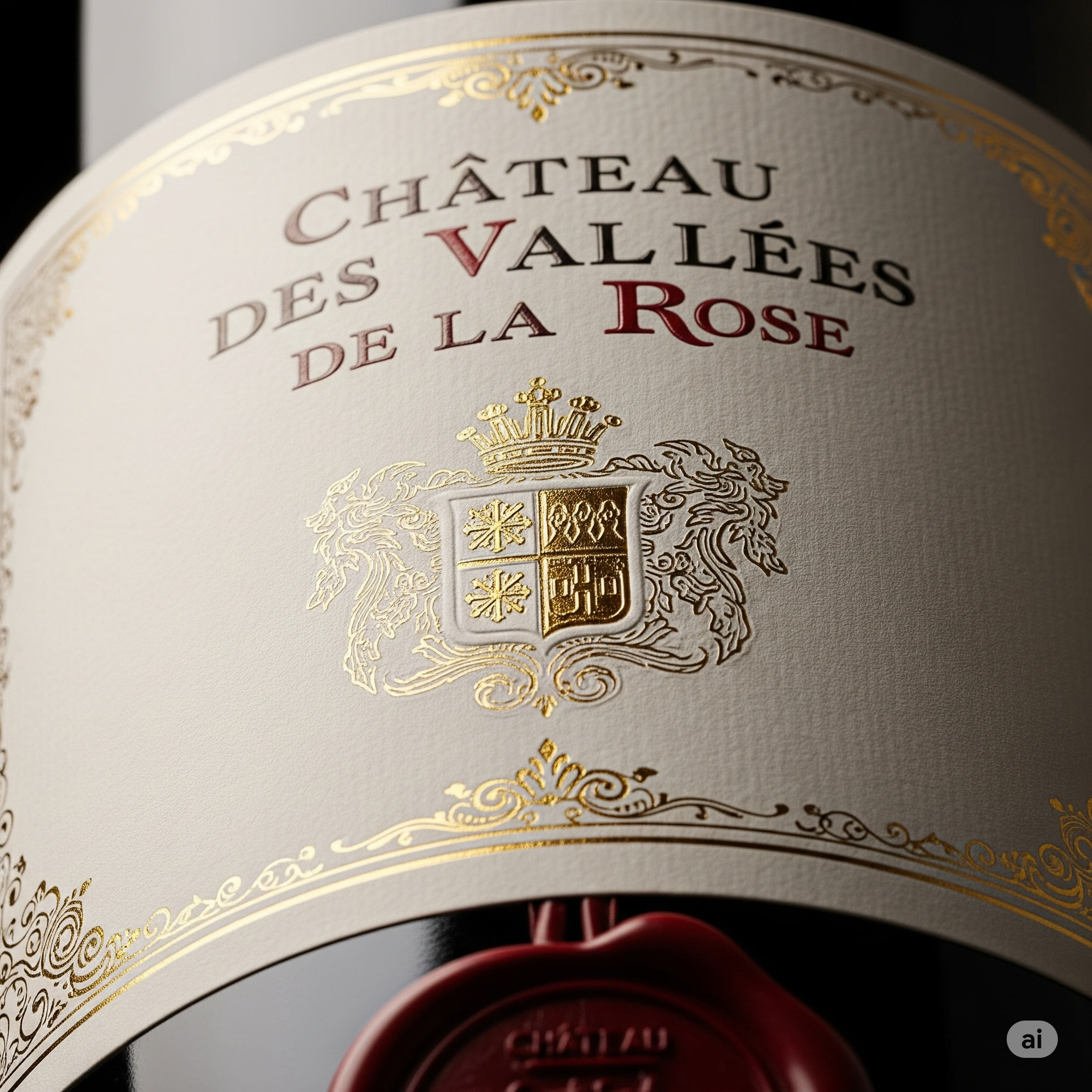 Logo usage guidelines for Château des Vallées de la Rose