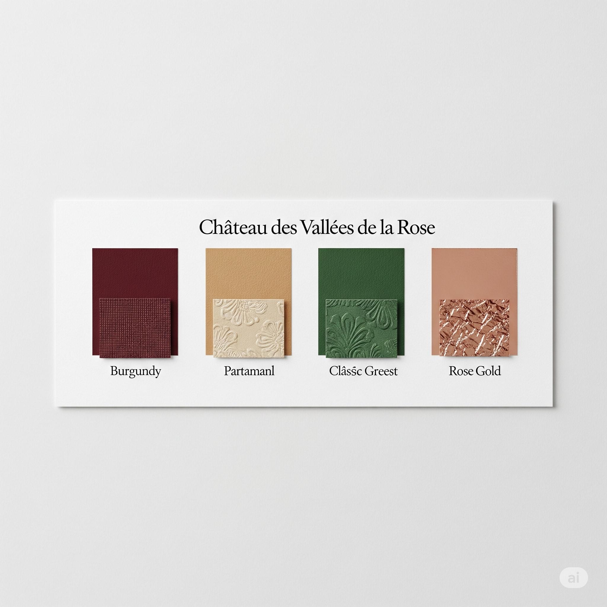 Color palette for Château des Vallées de la Rose