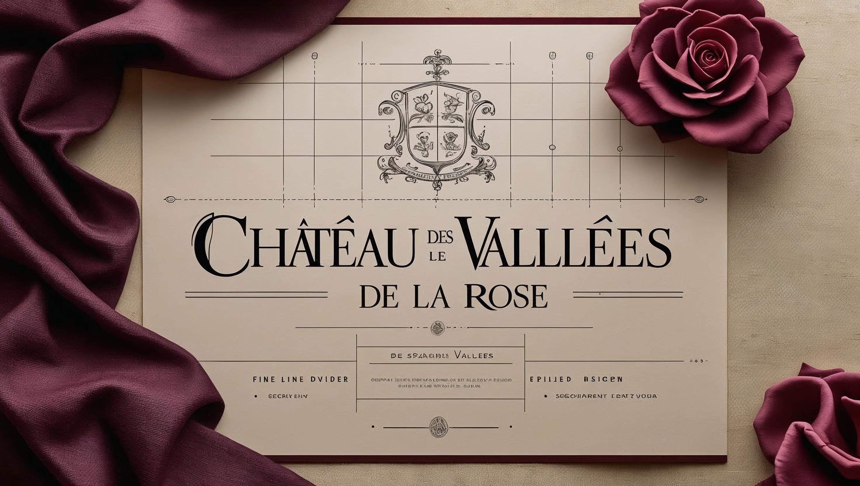 Misty vineyard landscape evoking the atmosphere of Château des Vallées de la Rose's heritage