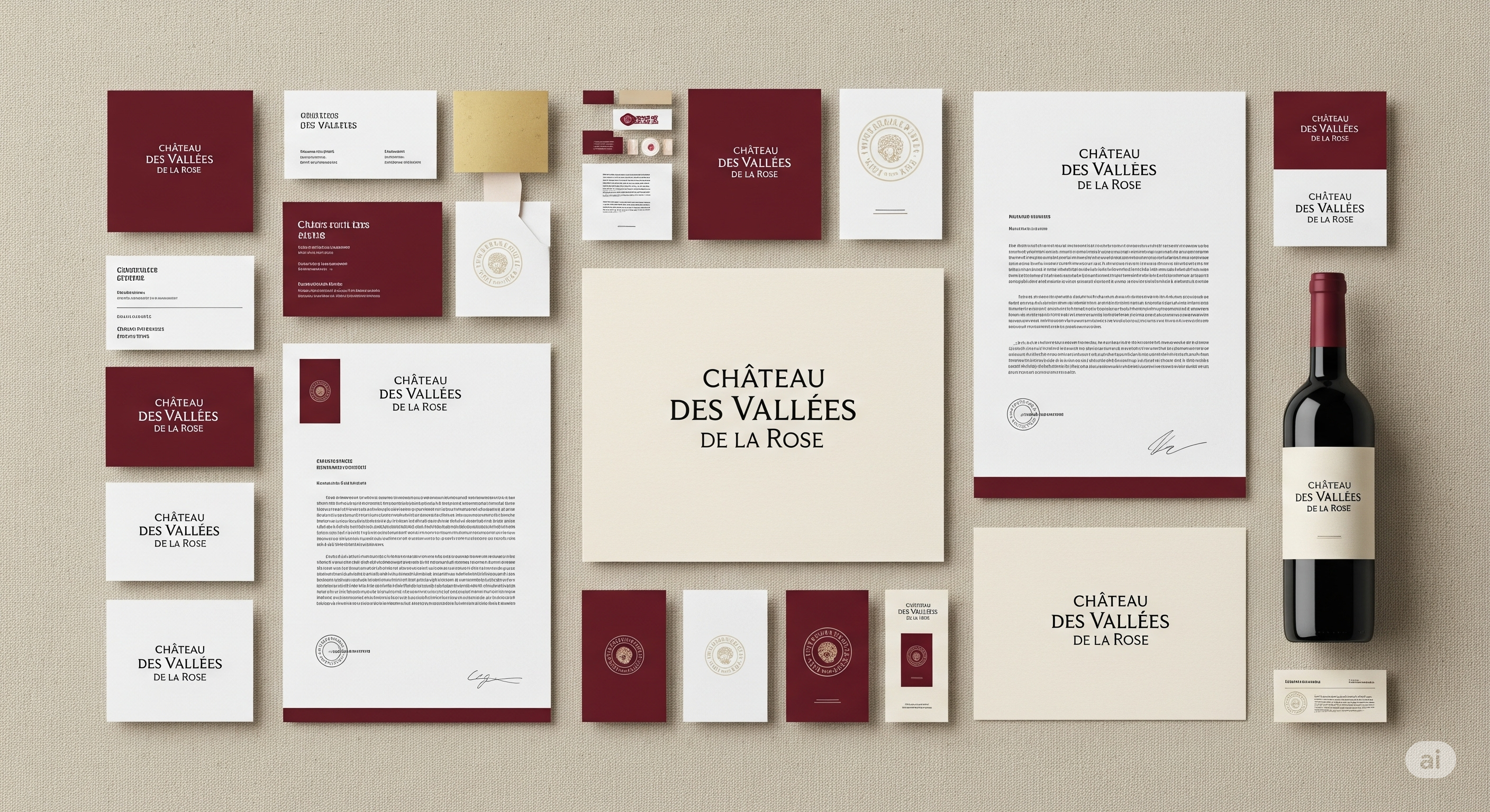 Photography style for Château des Vallées de la Rose